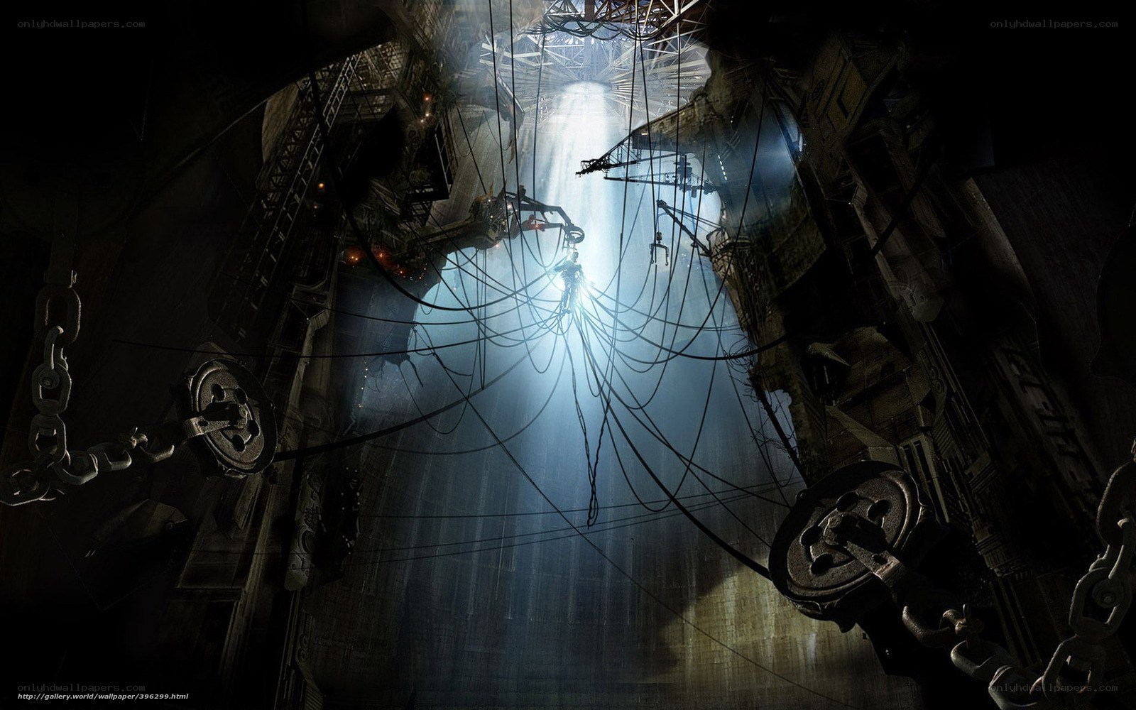 dark industrial cavern