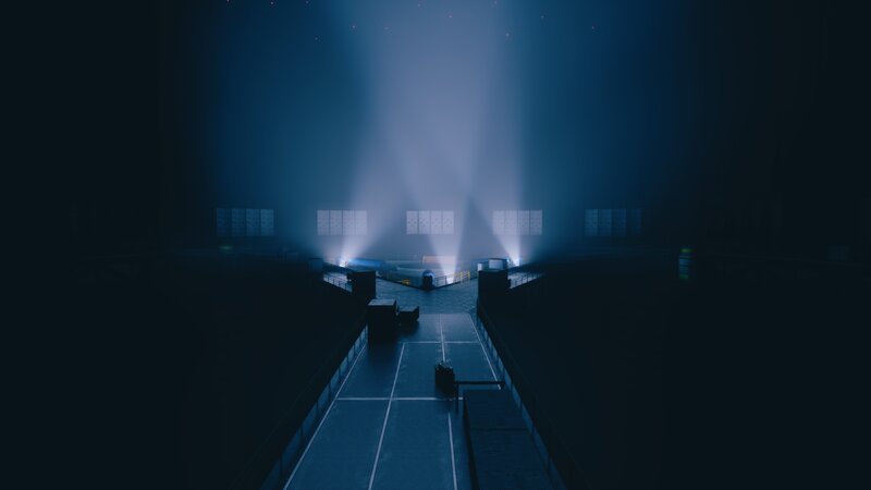 Dark Industrial Hall