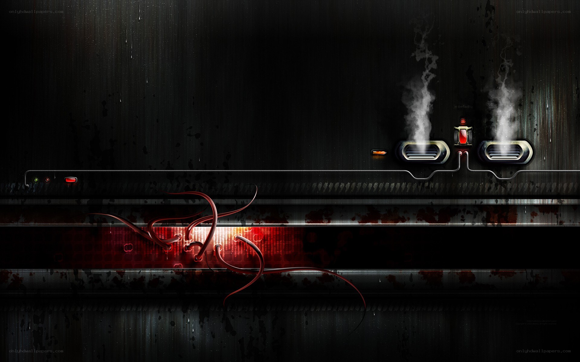 dark industrial machine interface