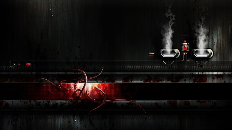 dark industrial machine interface