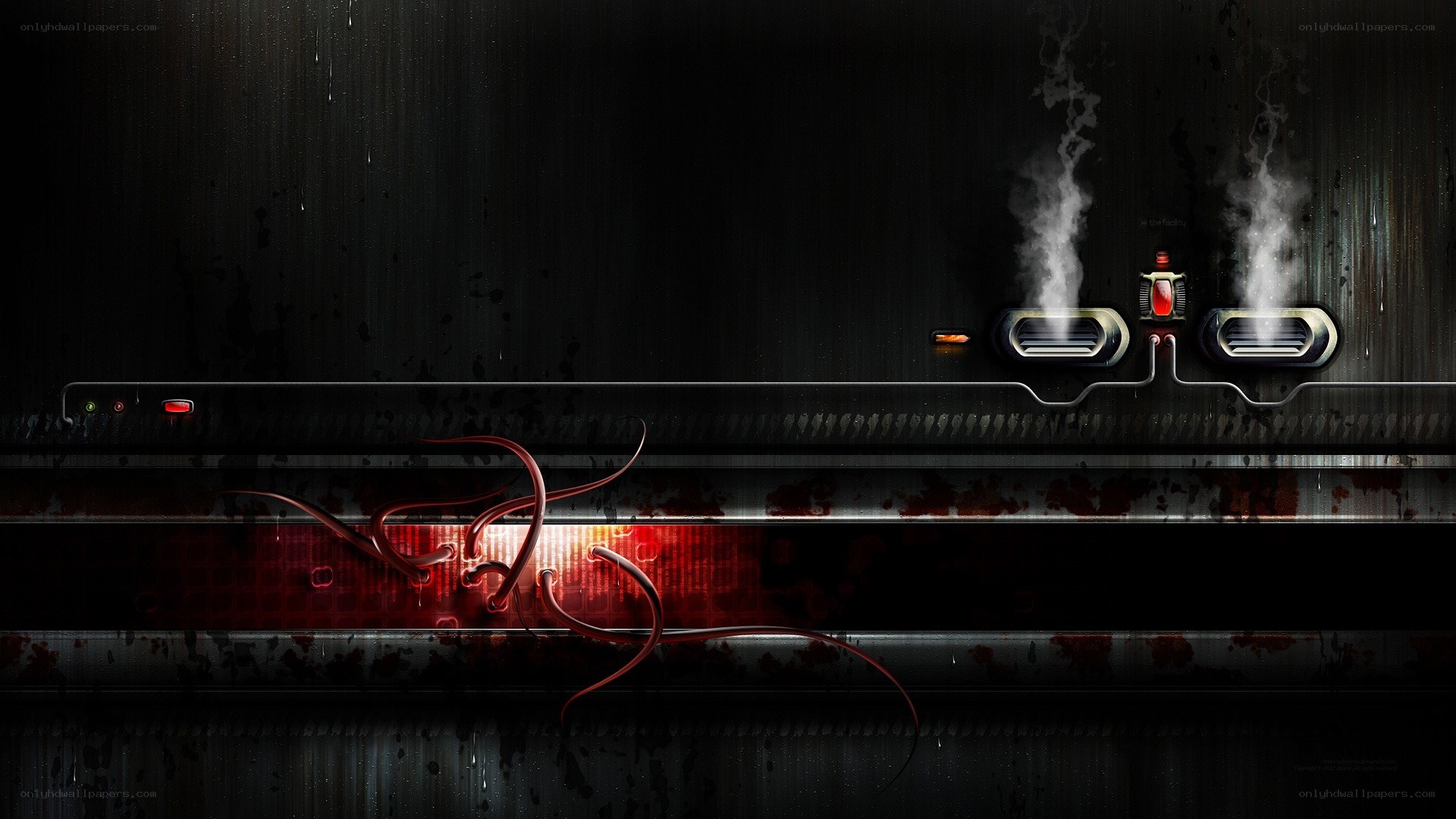 dark industrial machine interface