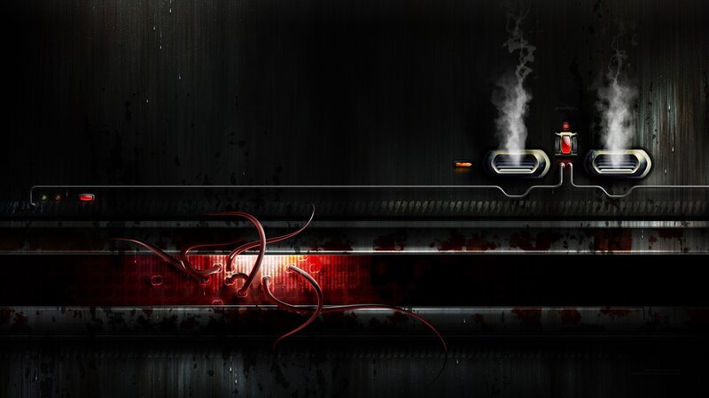 dark industrial machine interface