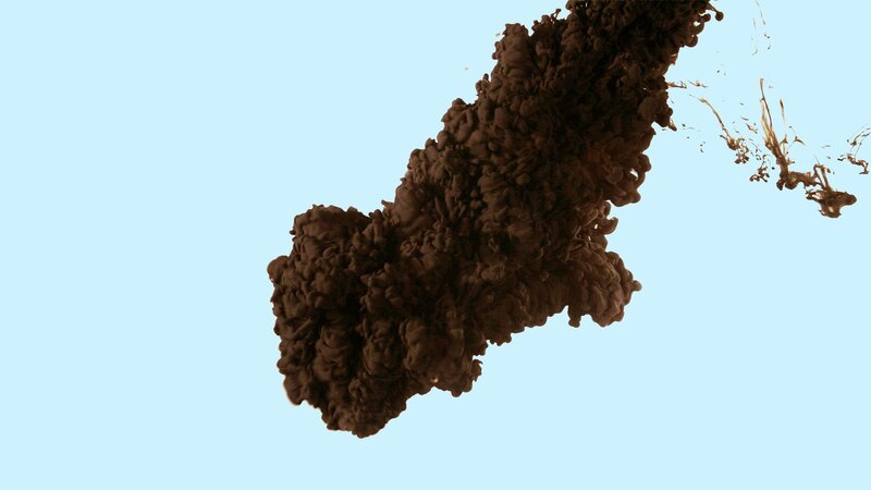 dark ink cloud in water