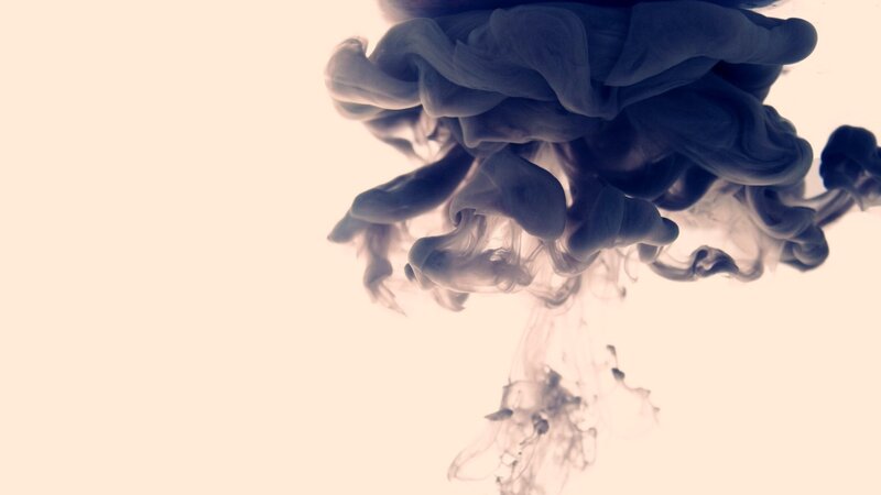 Dark Ink in Water — Black, Dramatic, Abstract, Smoke