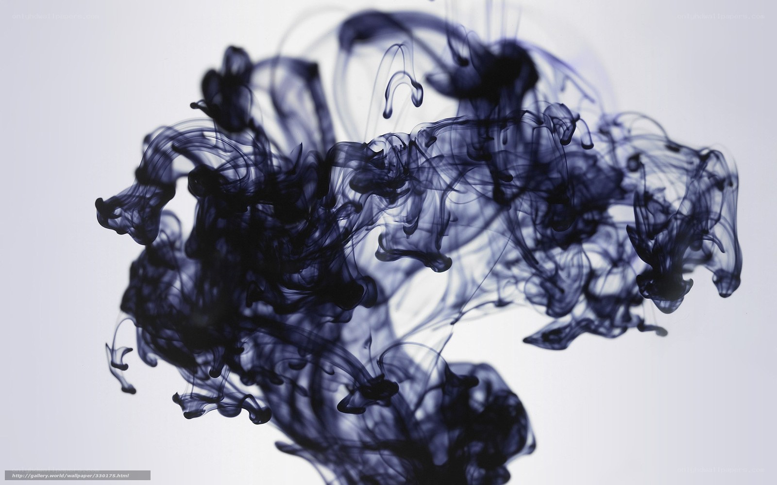 dark ink in water