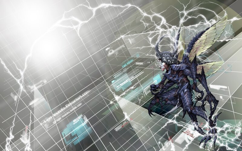 Dark Insectoid Creature — Black