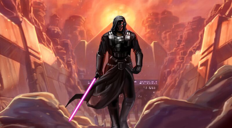Dark Jedi with Lightsaber