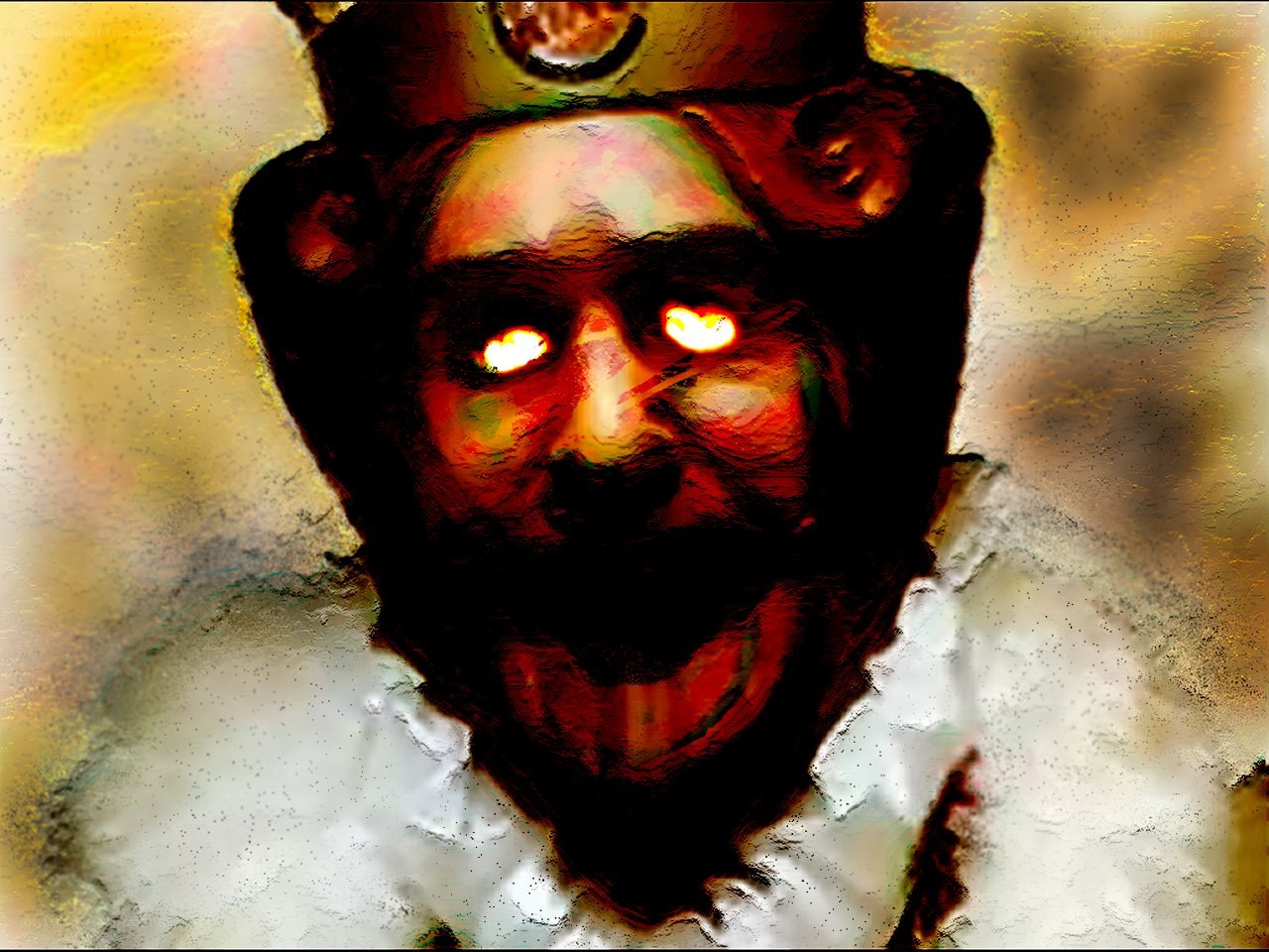 dark king with glowing eyes