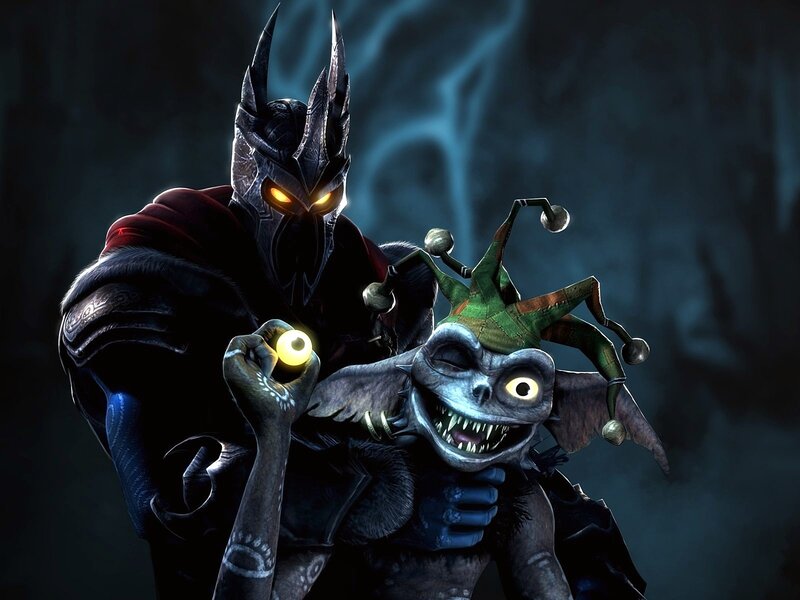 dark knight and jester