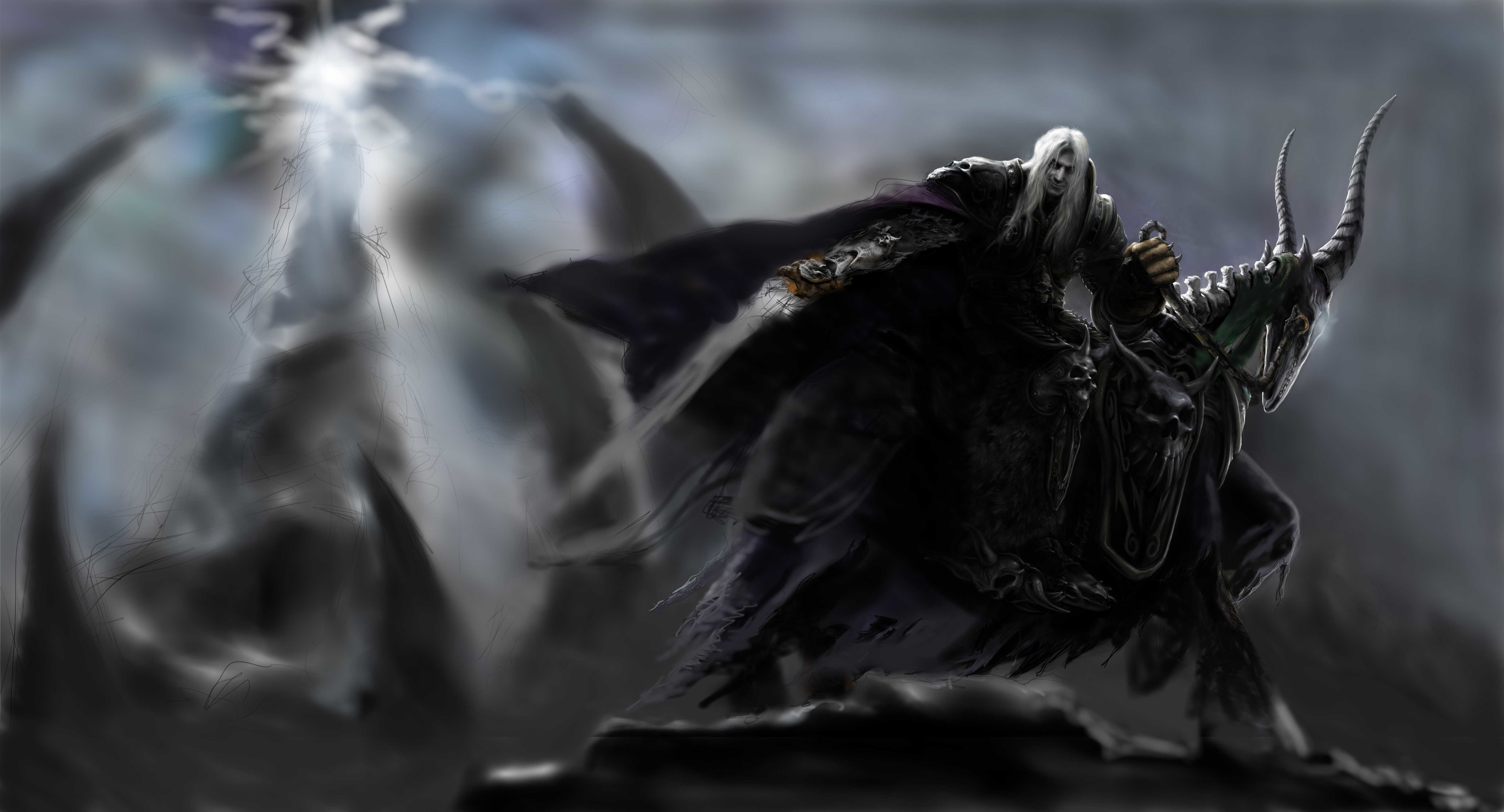 dark knight on a demonic steed