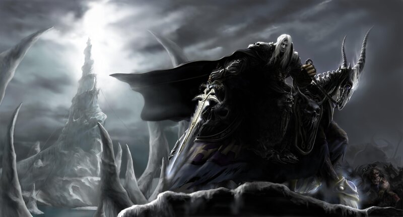 dark knight on a demonic steed