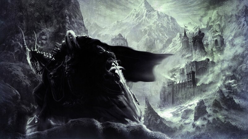 Dark knight on a mountain