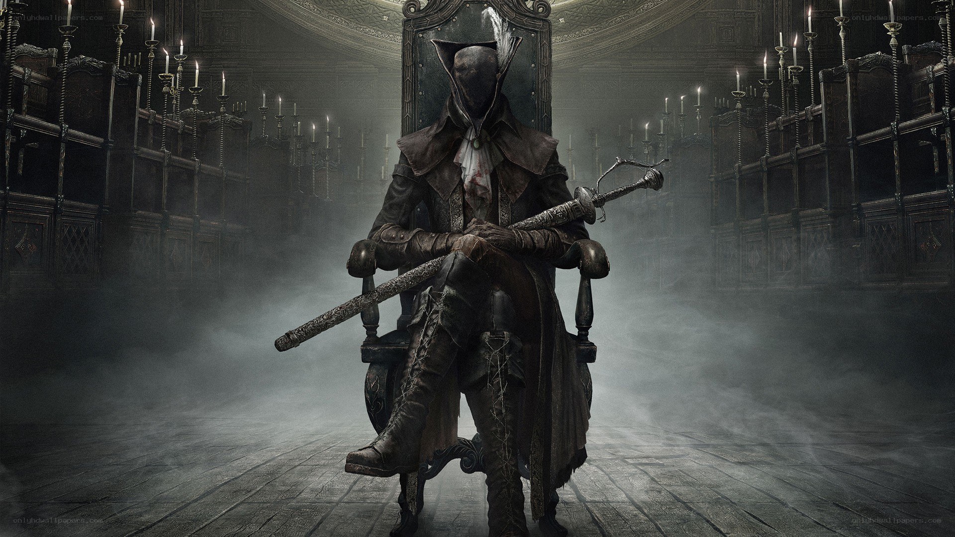 Dark knight on a throne