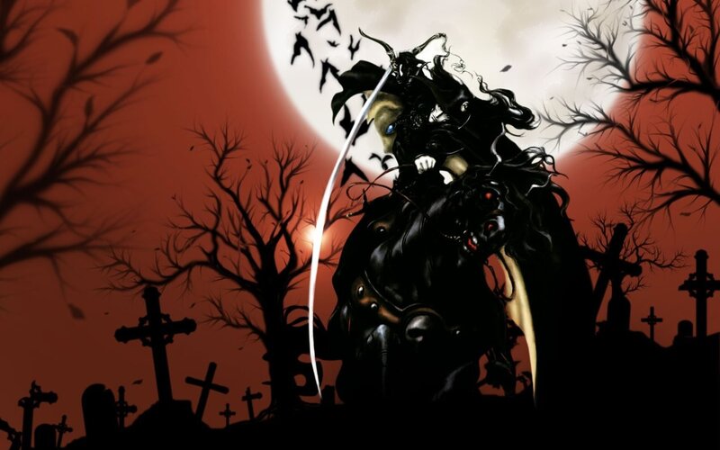 Dark Knight on Horse — Black, Dark, Dramatic
