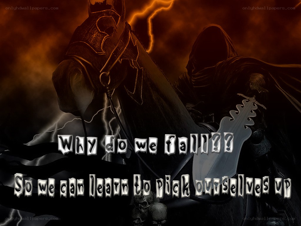 dark knight on horseback
