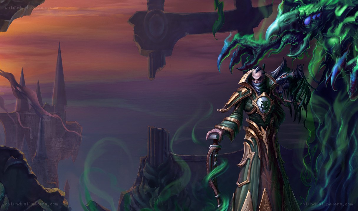 dark knight with green dragon