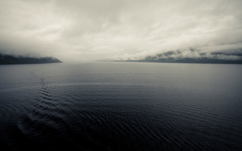 Dark Lake with Ripples