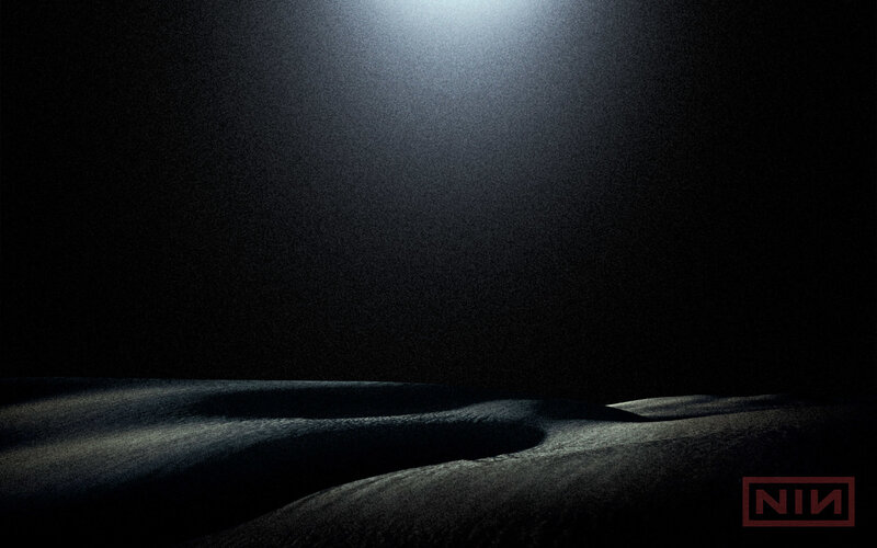 dark landscape under spotlight