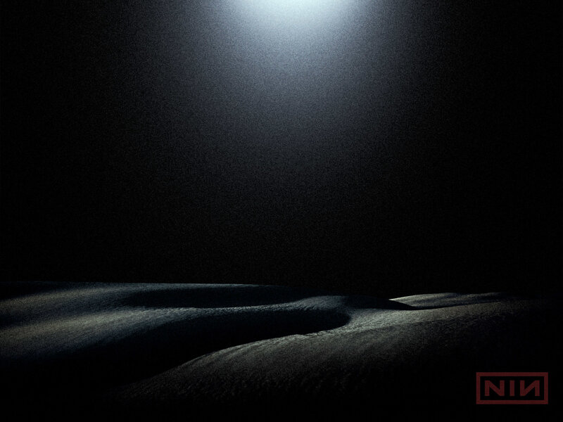 dark landscape with spotlight