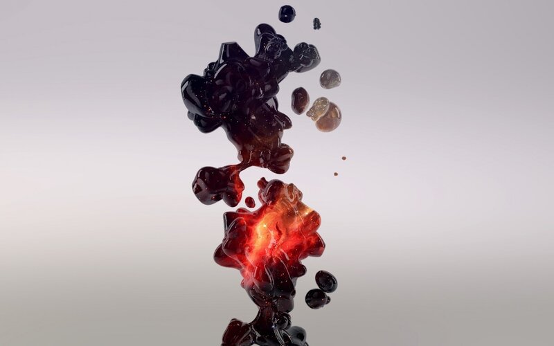 Dark Liquid and Fire