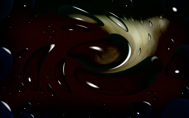 Dark Liquid Droplets