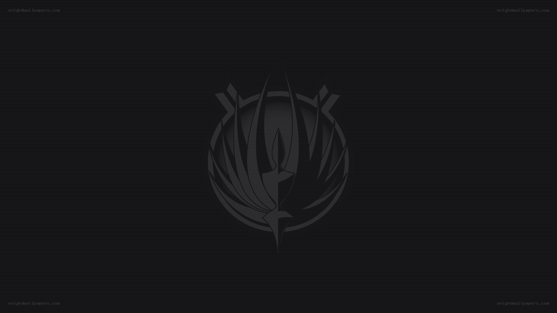 dark logo on black background