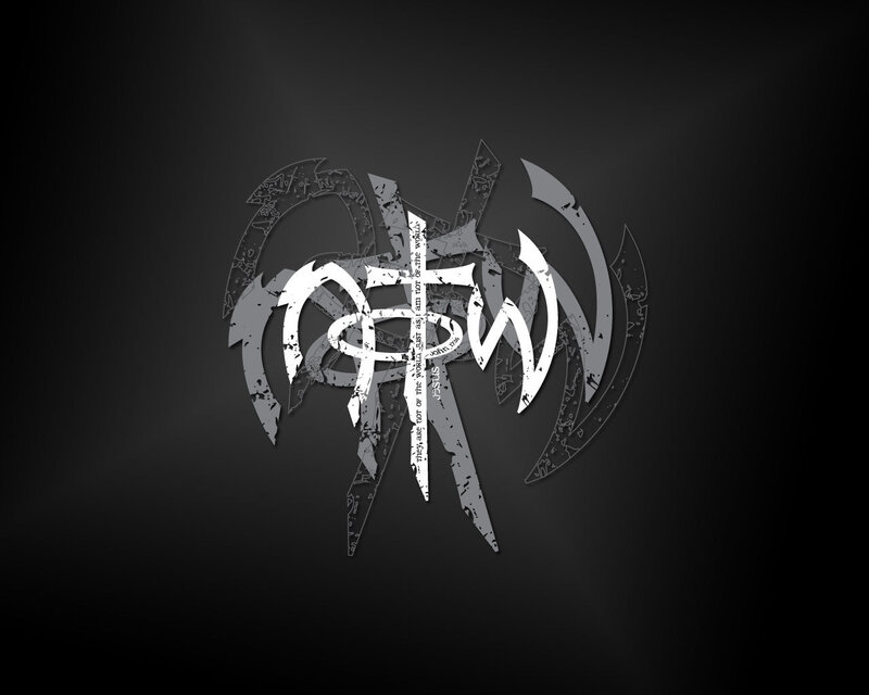 dark logo with cross and wings