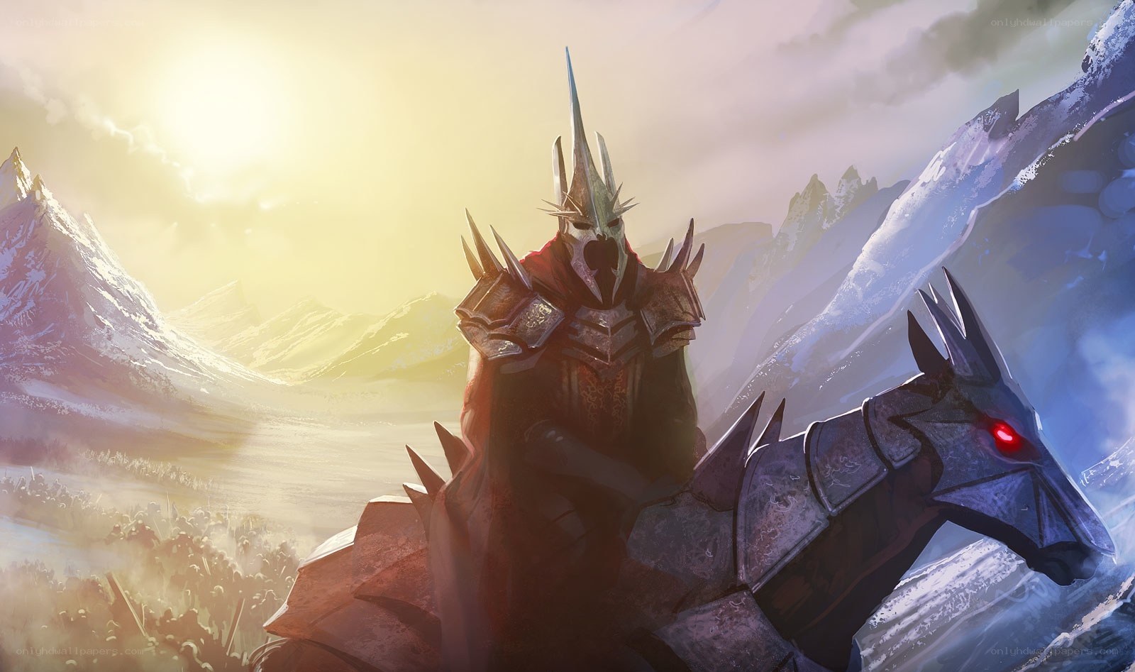 Dark lord on a dragon mount
