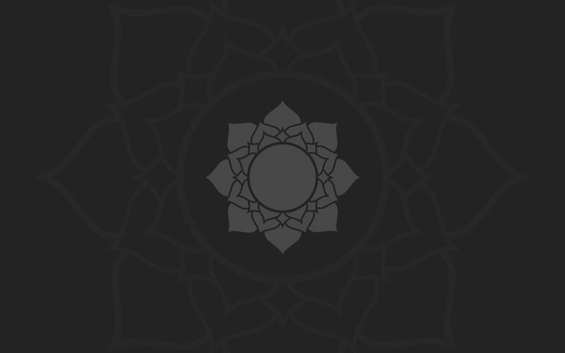 dark lotus mandala design