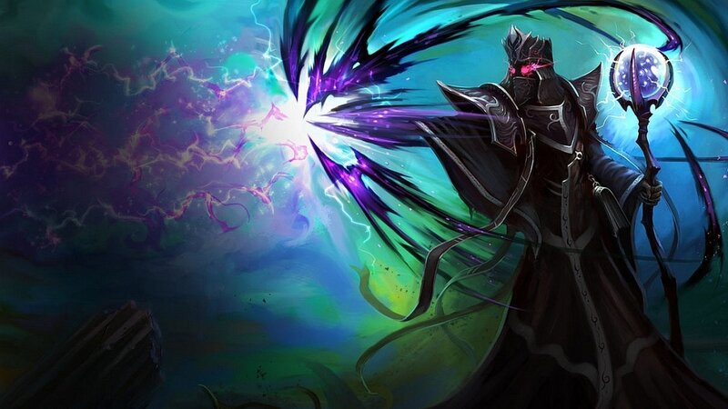 dark mage casting spell