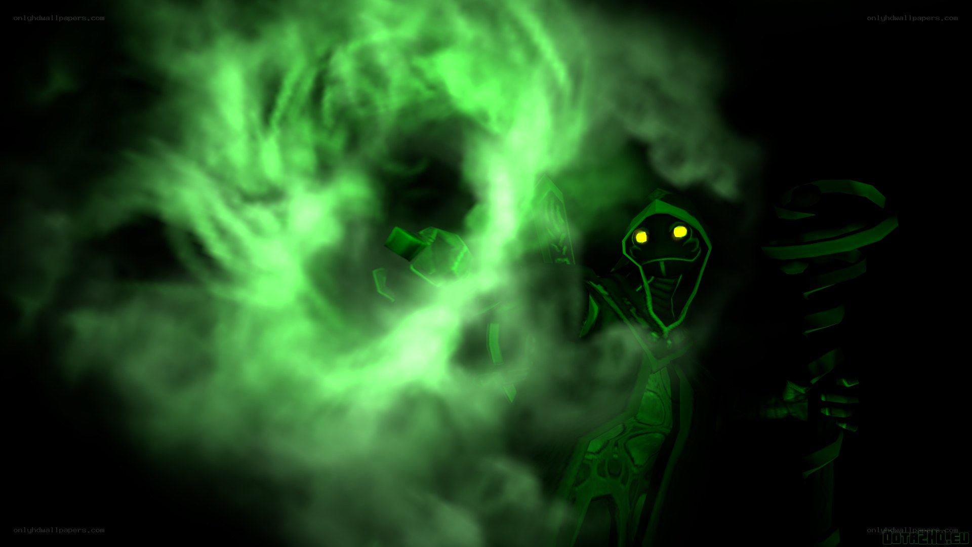 dark mage casting spell