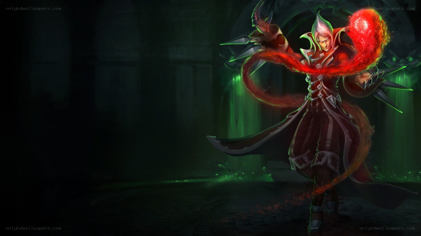 dark mage with red energy