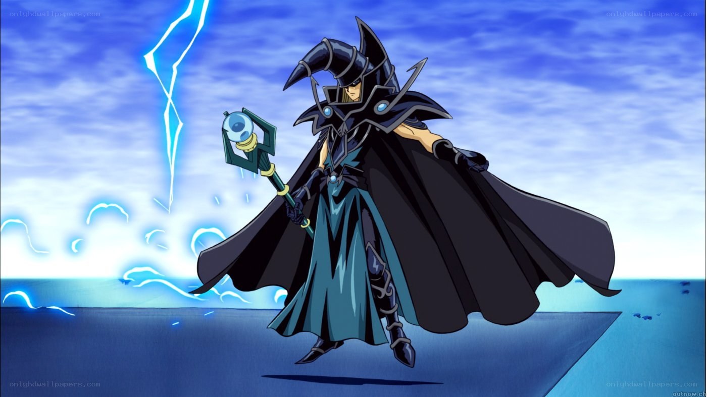 Dark magician with staff