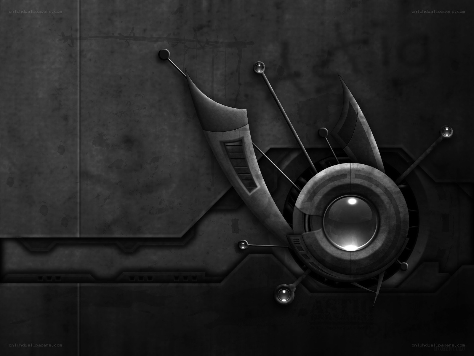 dark mechanical abstract design