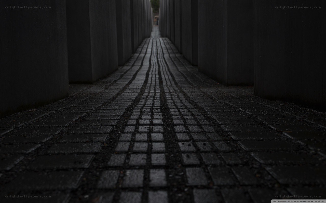 dark memorial walkway