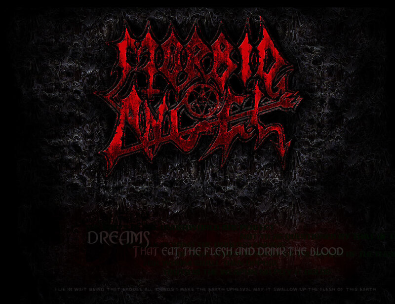 Dark metal band logo wallpaper