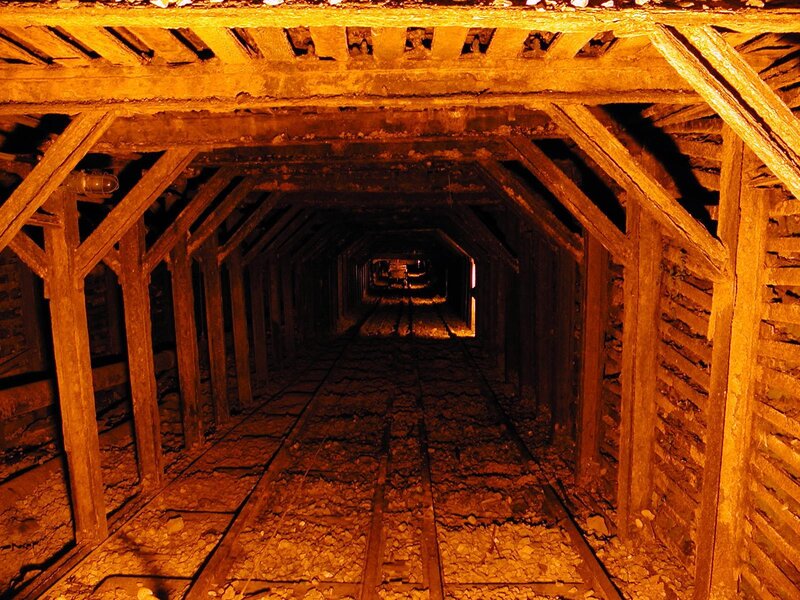 dark mine tunnel
