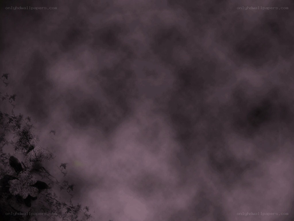 dark misty background with flowers