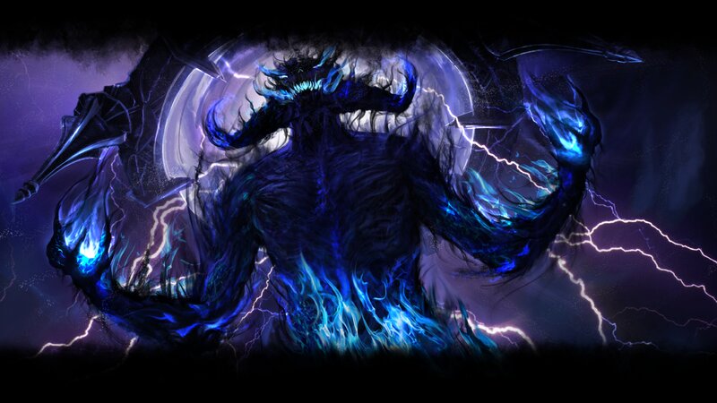 Dark Monster with Lightning