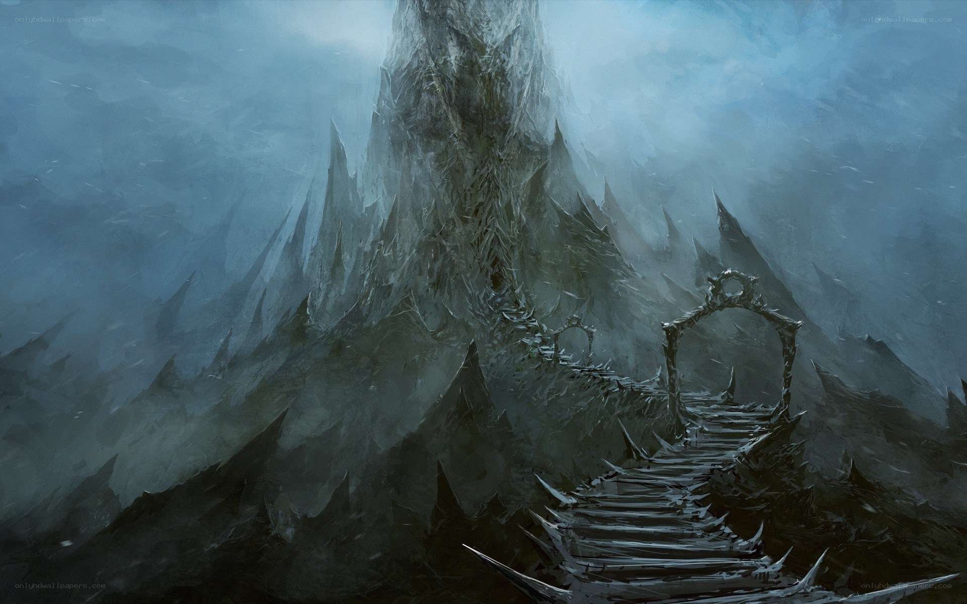 dark mountain path