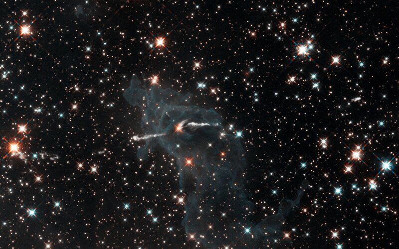 Dark Nebula in Space — Black, Cosmic, Night