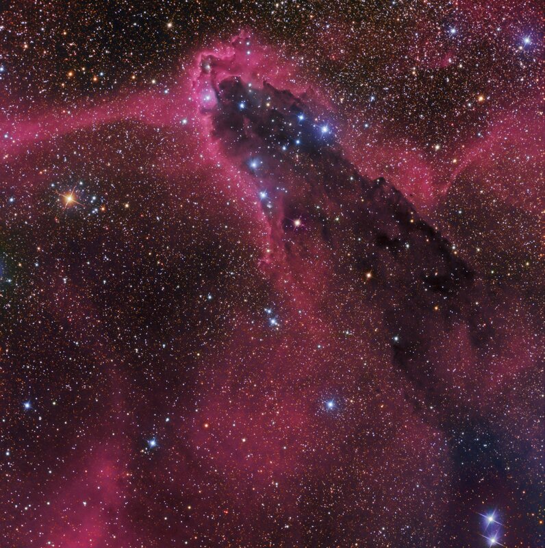 Dark Nebula in Space — Purple, Dramatic