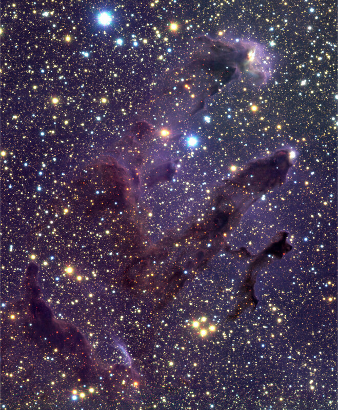 Dark Nebula in Space — Purple
