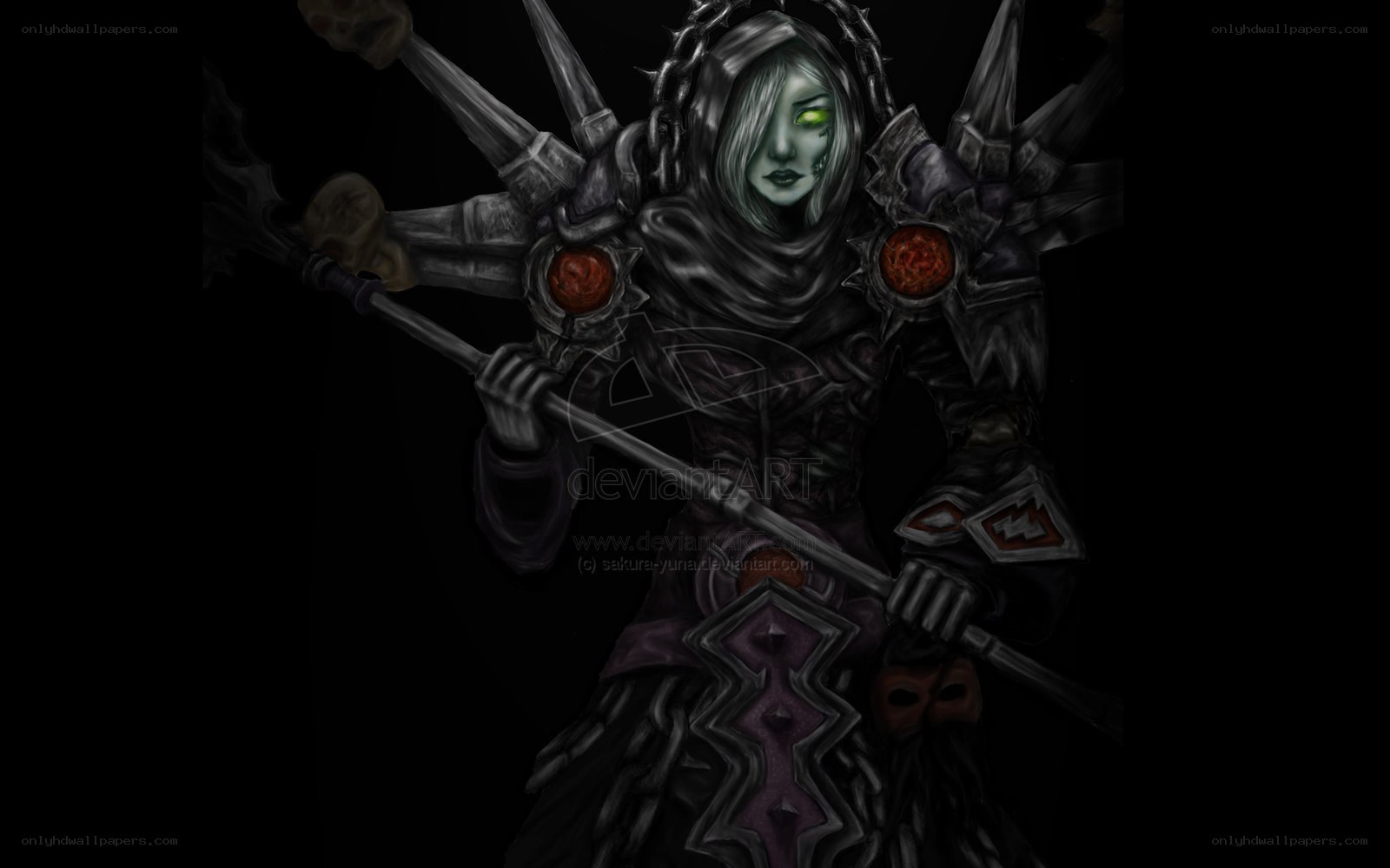 dark necromancer character