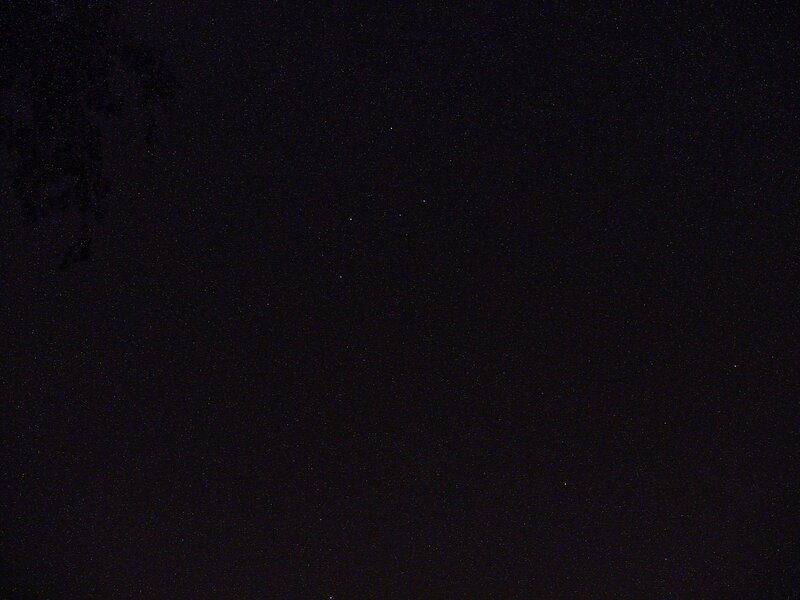 dark night sky with stars