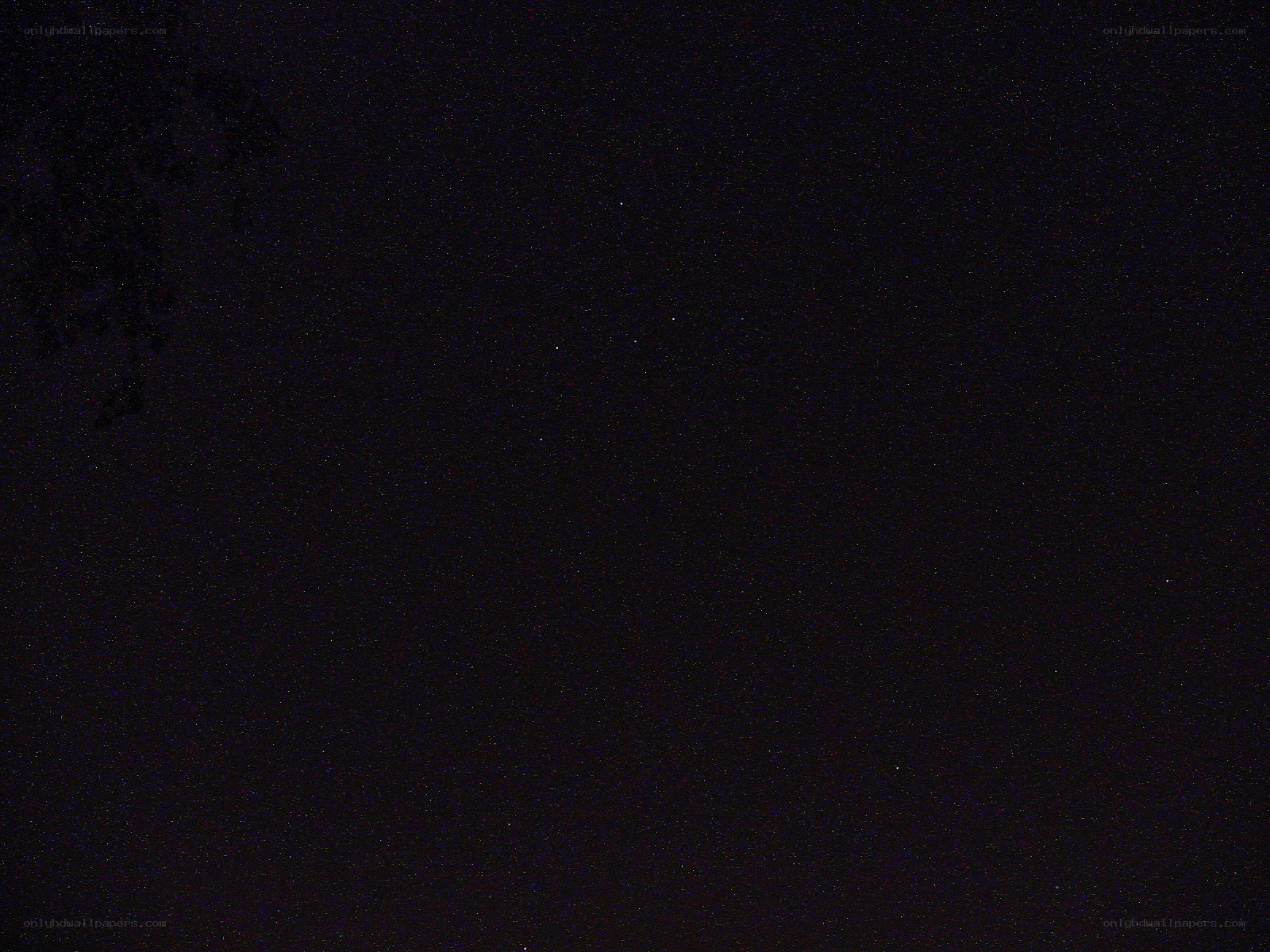 dark night sky with stars