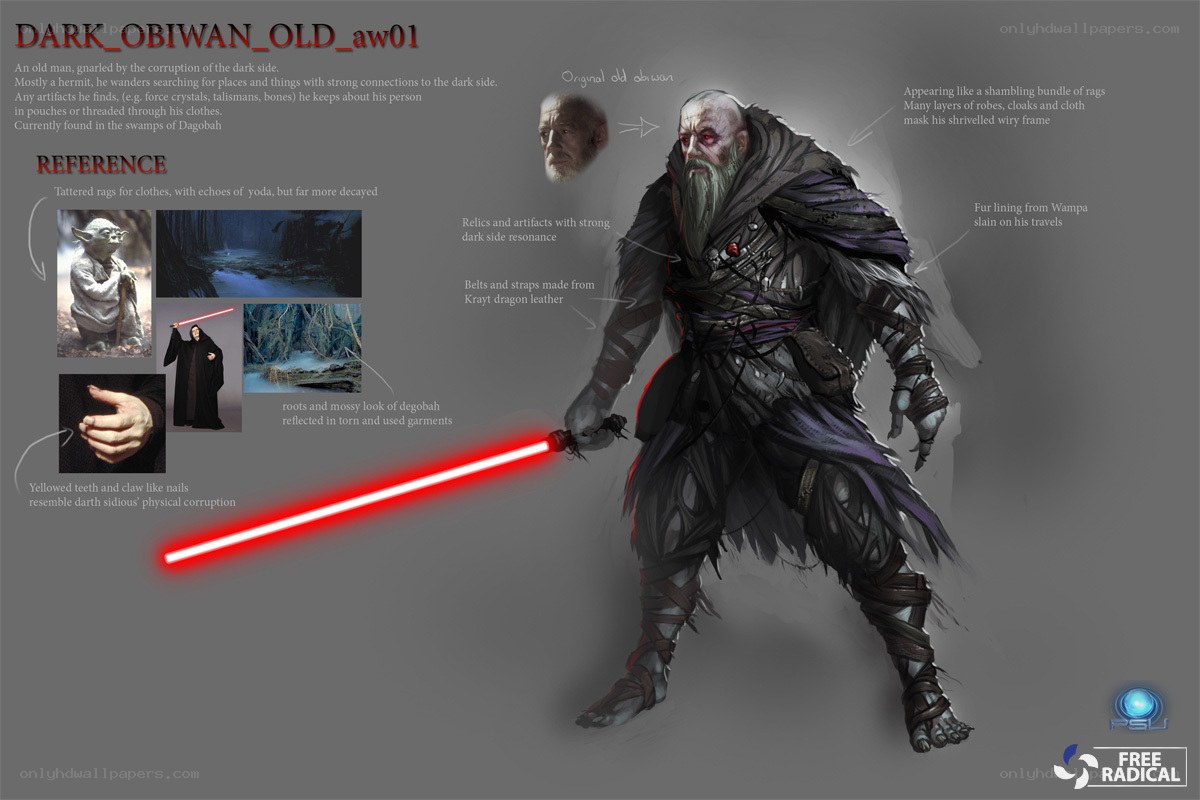 Dark Obi-Wan concept art
