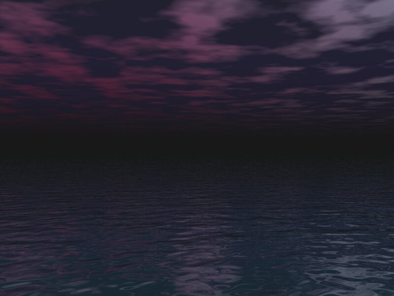 dark ocean at twilight