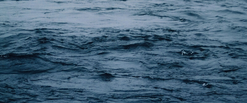Dark Ocean Waves — Blue, Calm, Photograph