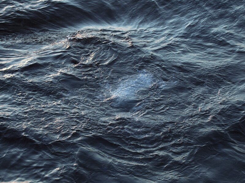 Dark Ocean Waves — Blue